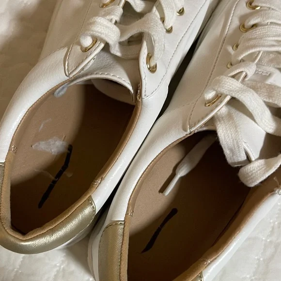 LOFT | White and Gold Sneakers - Picture 11 of 13